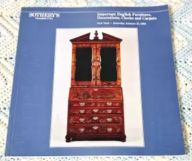 Sale-5140 Sothebys January 1984 Auction Catalog English Furniture Clocks Carpets Decorati