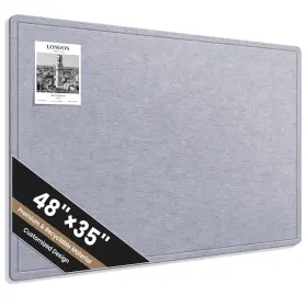 B0fmrvbfs9 Subeauty Large 48x35 Inch Felt Cork Bulletin Board Foldable With 40 Pushpins Self-adhesive