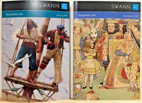 2495 Swann Illustration Art Catalogs 2018-2019 Lot Of 2