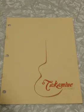 10066 Takamine 1982 Guitar Catalog Original