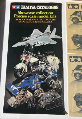 8208-1000 Tamiya Vintage Catalogue Lot 3 Catalogs From 1980s Precise Scale Model Kits #3