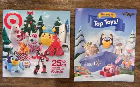 Two-2024 Target & Walmart Holiday Catalogs Targets Christmas Guide And Top Toys Free Ship