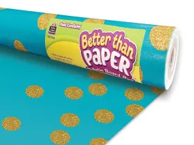 B082g5lbkk Teacher Created Resources Teal Confetti Better Than Paper Bulletin Board Roll 4ft