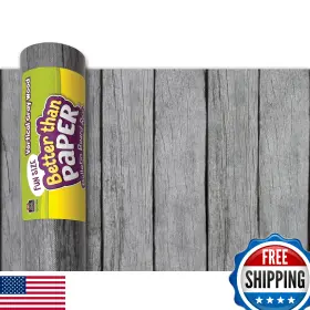 B0bpk33n3y Teacher Created Resources Fun Size Vertical Gray Wood Better Than Paper Bulletin