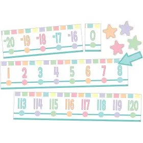 B0bpk5b6v8 Teacher Created Resources Pastel Pop Number Line Bulletin Board 20 To 120