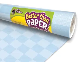 B0dj9v1hff Teacher Created Resources Blue Checkers Bulletin Board Roll - Wrinkle-free