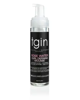 Thank God Its Natural 850007187316 Tgin Rose Water Defining Mousse For Curly Coily And Wavy Hair Moisturizes A