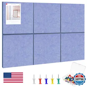B0fqhzmmv6 Thboxes Large Cork Board 36x24 Wall Tiles Felt Bulletin Pack With Colored Pushpins
