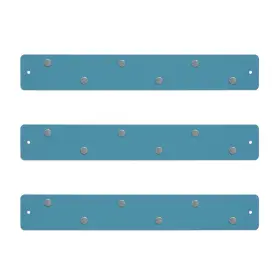 B0f31hlzrd Three By Seattle Mini Magnetic Strip Bulletin Board 14x2 Stainless Steel Organizer