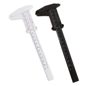 Gn-696 Topdanchuang 2pcs 6inch 150mm Mini Caliper Double Scale Plastic Vernier For Jewelr