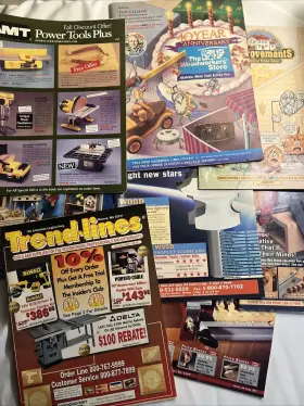 522c1 Trend Lines Trend-lines Catalog Plus Lot Of 8 Tools And Supplies For Woodworking