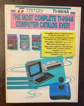 Ti-99 Triton Products For Ti-99/4a Vintage 1980 S Catalog