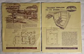 7153 Usda 1963 Farmhouse With Basement And Farm Coop Bldg. Fallout Shelter For Six People