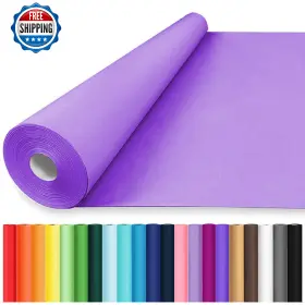 B0d7mp2v8p Vanhench 36 Inch X2520 Purple Kraft Paper Roll For Bouquet And Gift Wrapping