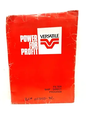 1222025-902 Versatile Used Old Stock / Fleetguard Information Brochures Ref#