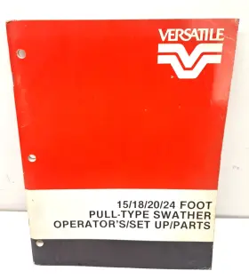 74813 Versatile Used Operators Manual For 15 18 20 24 Ft Pull-type Swathers
