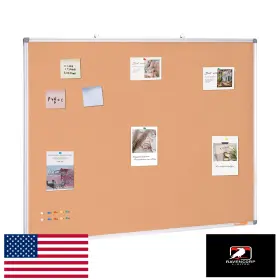 B0dbvksht8 Vevor 48x36 Large Cork Board Wall Bulletin Pinboard School Home Office