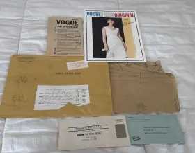 1507 Vogue 65s Paris Original By Gres Pattern Service One Piece Dress Size 14