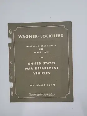 Hu-275 Wagner Lockheed Vintage 1943 Hydrolic Brake Parts And Fluid Catalog