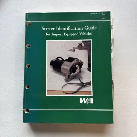 87-402-96 Wai Wetherill Inc. Starter Identification Guide Import Equipped Vehicles Catalog