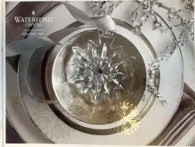 157501 Waterford Crystal Holiday 2011 Catalog New Rare Brochure Snowflake Wishes Us