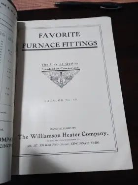 1916 Williams Heater Company Vtg Williamson Catalog #15 Circa Cincinnati Ohio #3