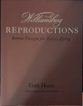 Williamsburg W900 Reproductions Interior Design Illustrated Catalog 1971