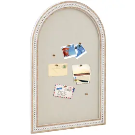 B0ffgwflbq Wonderjune Vintage Framed Pin Board Linen Bulletin 24x36 Large Fabric Wall