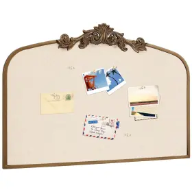 Min-wonderjune-3169 Wonderjune Vintage Framed Pin Board Linen Display Bulletin Large Cork Fabric Pictu