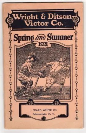 1920 Wright & Ditson-victor Co Catalog 1921 Spring And Summer Ditson...catalog Cleveland World Champs Photo