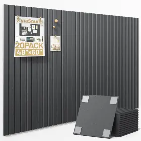 B0fmf799fw Xyrasound Large Cork Board 48 Inch X60 Black Bulletin With Removable Adhesive Squares