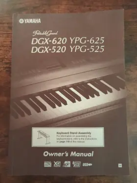 Ypg-625 Yamaha Ypg-525 Portable Grand Dgx-620 Dgx-520 Manual En De Fr Es