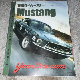 Re109 Year One 1964-1/2-73 Mustang Restoration Parts Catalog Booklet
