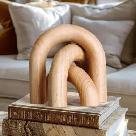 Gr-01 Yiddeoont Wood Arch Home D Cor Accents Set Of 3 Shelf Decor Aesthetic Coffee