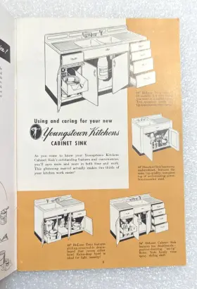 61165 Youngstown Mullins Manufacturing Corp Vintage Kitchen 1952 Hints Booklet Styles And Accessory Illustrated #2