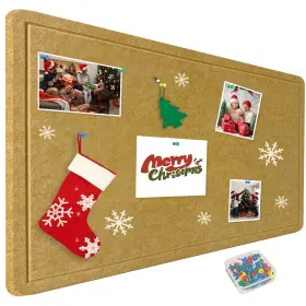 B0fjmkx9xg Yunihome 36x17.5 Inch Foldable Self-adhesive Felt Bulletin Cork Board With 20 Pins