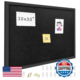 B0fmrmwyl9 Yunihome 20x30 Inch Cork Board For Wall Hanging With Linen Bulletin