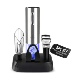 Zulay Kitchen 195702024642 Electric Wine Opener 5-piece Gift Set With Charging B... Fast Ship