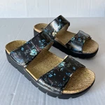 Alegria Rubie Sandals Vegan Leather Double Adjustable Straps Slides Eu 39. Fixed Price $24.90.