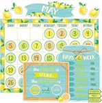 Lemon Zest Calendar Bulletin Board (TCR8479). Fixed Price $38.88.