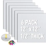 Aktop White Cork Bulletin Board 12X12, 1/2" Thick Felt Tiles 6 Pac.... Fixed Price $40.15.