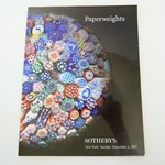 Sothebys Paperweights Auction Catalog December 1997 Sale 7063. Fixed Price $16.98.