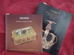 Two Sotheby's Auction Catalogs Russian Works Of Art-may 1977, June 1993. Fixed Price $60.00.