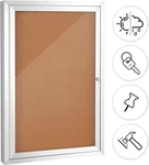 Swancrown Outdoor Enclosed Cork Bulletin Board Weatherproof Display Cases Tamper. Fixed Price $238.99.