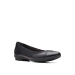 Women's Clarks Collection Sara Bay Flats Black Leather. Fixed Price $86.00.