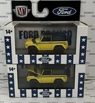 2024 M2 Machines 1976 Ford Bronco Target S131 Yellow/black Diecast Lot Of. Fixed Price $55.00.