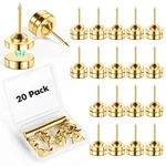 Goolada Sets Of Magnetic Push Pins, Thumb Tacks, 20PACK, Gold. Fixed Price $16.13.