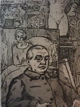 Gravure Orig Roux Champion Sign Portrait Louis Valtat Dans Son Atelier 1927. Fixed Price $181.02.