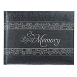 Christian Art Gifts Oving Memory Guest Book - Grey Padded Faux. Fixed Price $46.95.