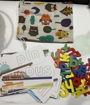 Pre-k 1 Reading Spelling Game Ece Wooden Letters Flash Cards Sight Words Pouch. Fixed Price $12.99.